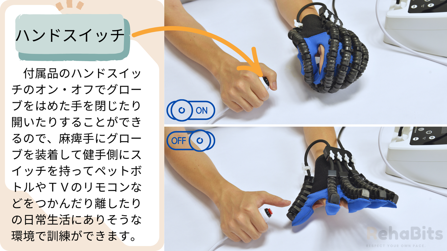 「まいリハ」PAH-10用グローブ|拘縮予防の画期的なリハビリロボット